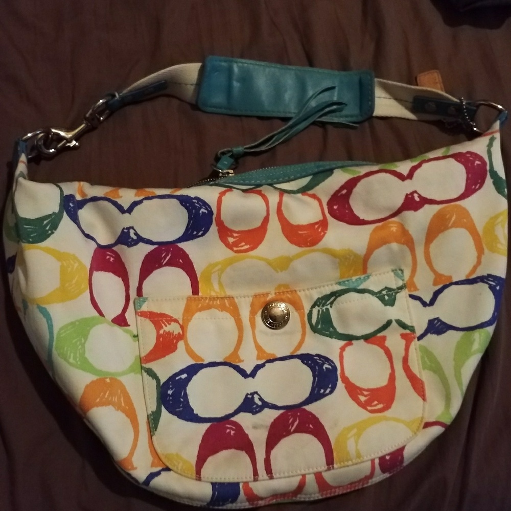 Colorful coach bag